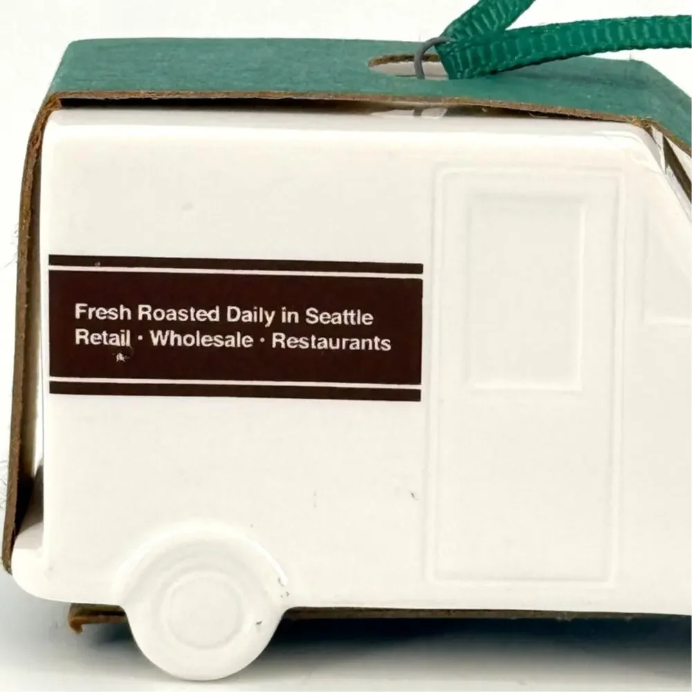 Starbucks 2016 Delivery Truck Christmas Ornament Old Siren Logo Throwback